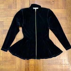 Vintage Velour Godet Top & Skirt Set by Metropolis